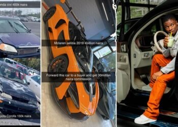 Ola of Lagos react to trending car prices worth billions of naira