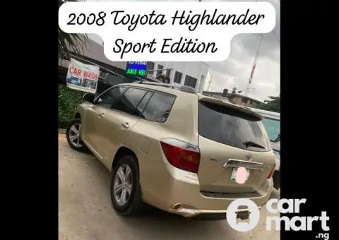 Clean First Body 2008 Toyota Highlander Sport - 1/5