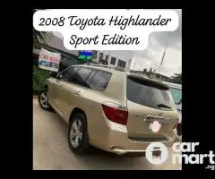 Clean First Body 2008 Toyota Highlander Sport - 1