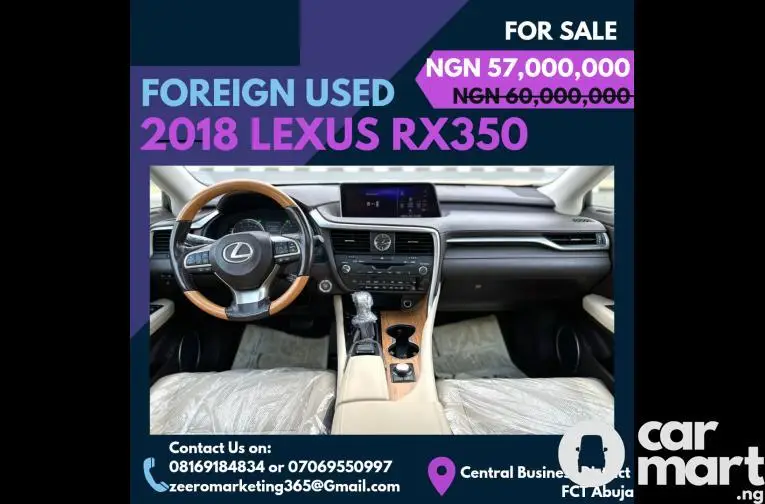 2018 Lexus RX350 Full Option - 2/5