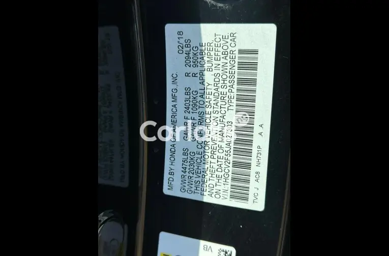 Extremely clean foreign use Honda Accord 2018 2.0T for sale in Garki, FCT - thumbnail 2