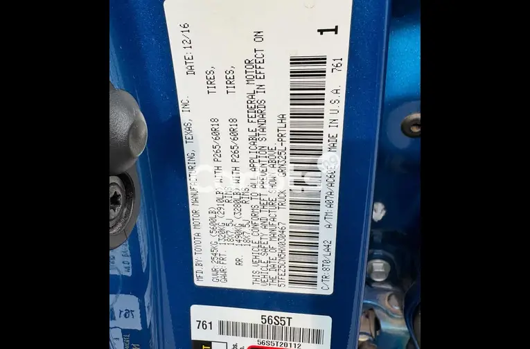 FOREIGN USED 2017 TOYOTA TACOMA for sale in Kado, FCT - photo 3 of 5
