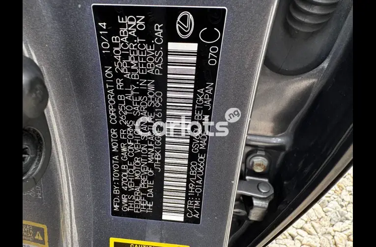 2014 LEXUS ES350 for sale in Garki, FCT - thumbnail 3