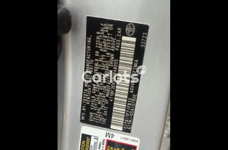 2011 TOYOTA CAMRY for sale in Garki, FCT - thumbnail 3
