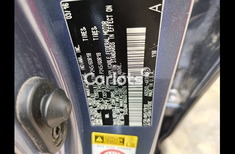 FOREIGN USED 2016 TOYOTA HIGHLANDER 4PLUGS - 5/7