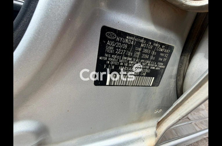 TOKS STANDARD 2009 HYUNDAI ELANTRA for sale in Ipaja