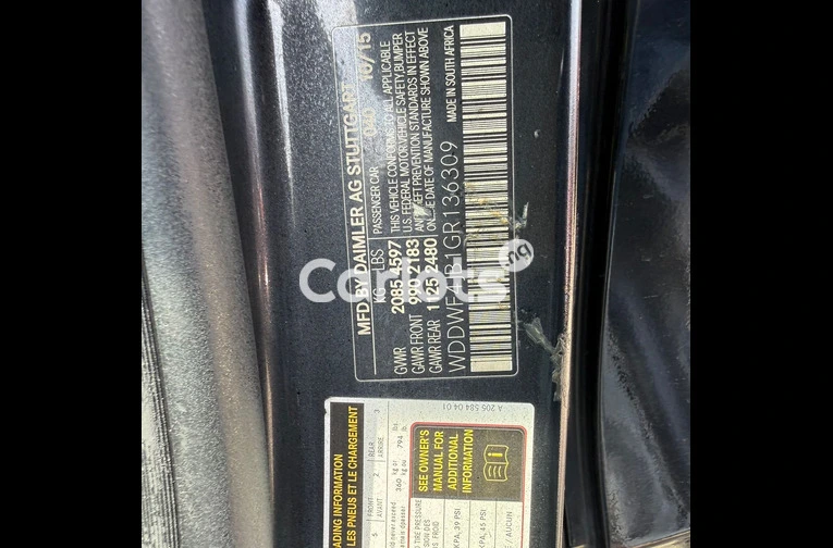2016 REGISTERED Mercedes Benz C300 - 5/6