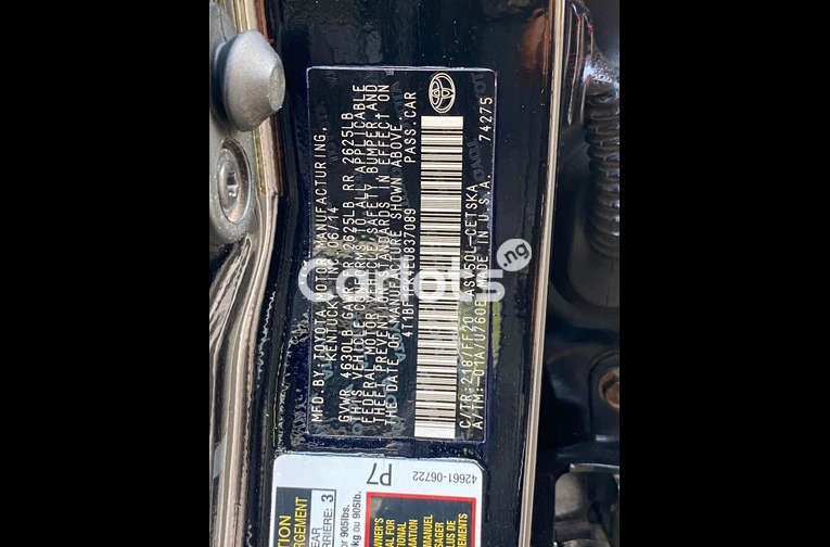 2013 TOYOTA CAMRY - 6/7