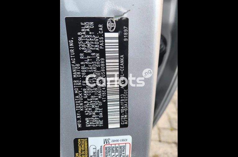 2008 Toyota Camry Tokunbo super clean inside-out - 6/7