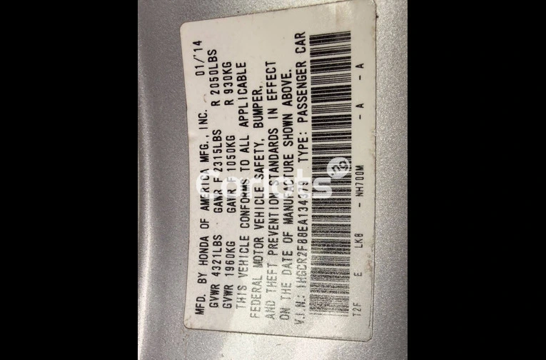 2014 HONDA ACCORD EXL - 4/7