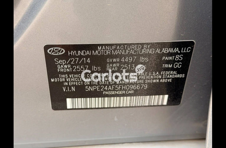 HYUNDAI SONATA 2015 - 6/7