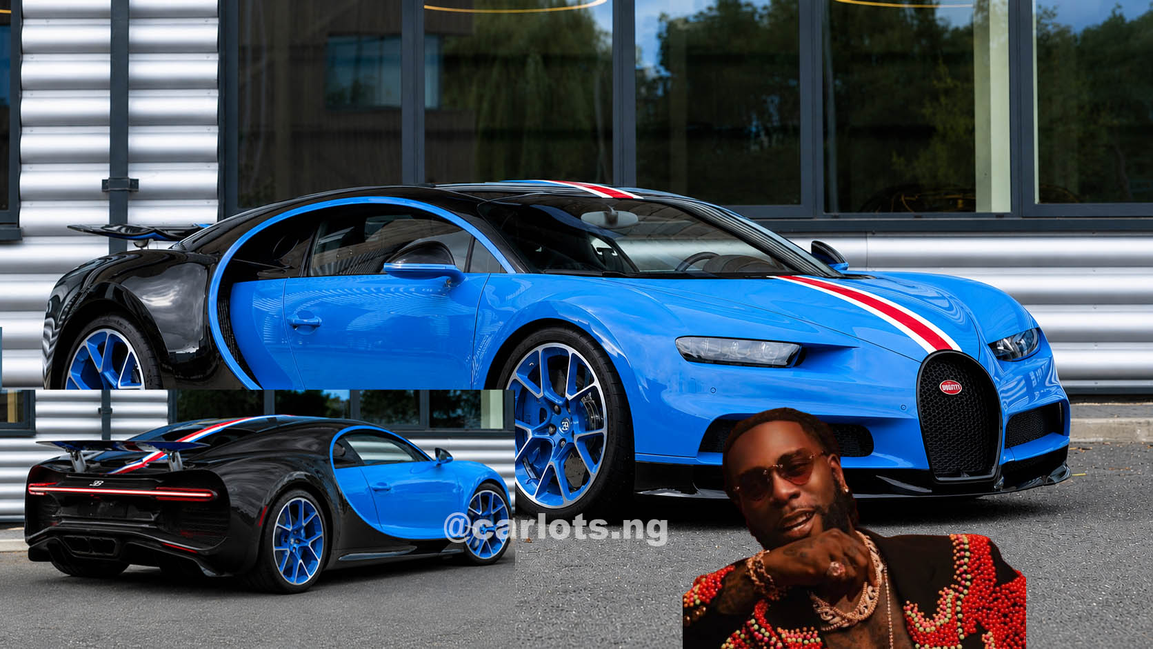 Burna Boy 9 billion naira Custom Bugatti Chiron: Nigeria's most expensive cars